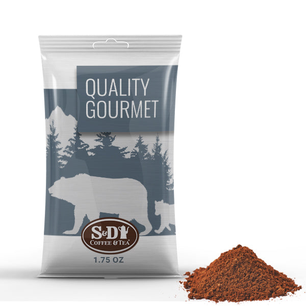 Quality Gourmet Ground Coffee Pack-128ct-1.5oz-S&D Coffee & Tea