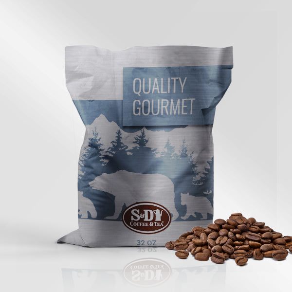 Quality Gourmet Whole Bean Coffee, 32oz (2lb) 12ct-Case (12ct)-S&D Coffee & Tea