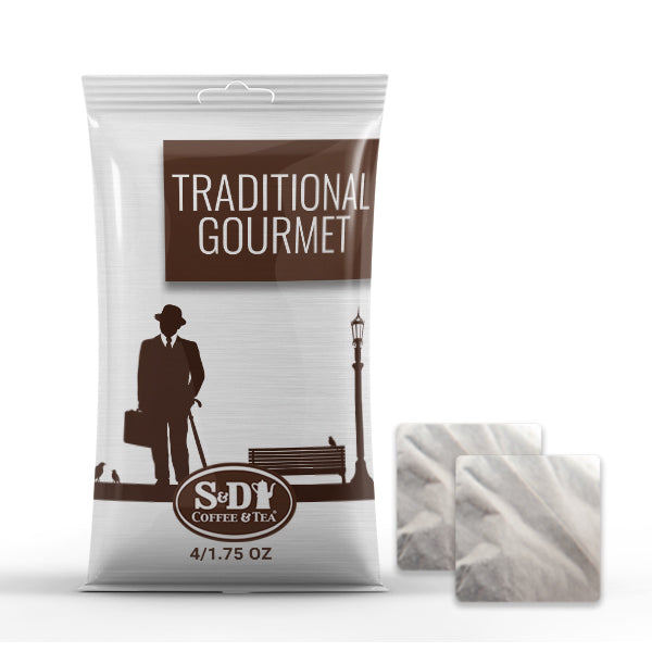 S&D Traditional Gourmet Filter Pack - 4/1.75oz-Case (25ct)-S&D Coffee & Tea