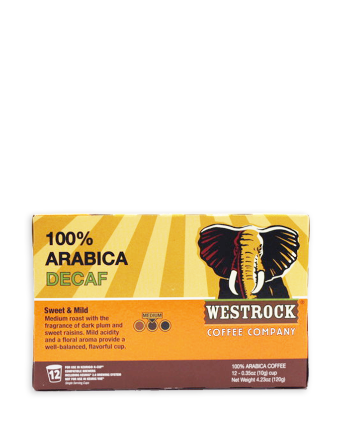 100% Arabica Decaf Single Serve 12 Count