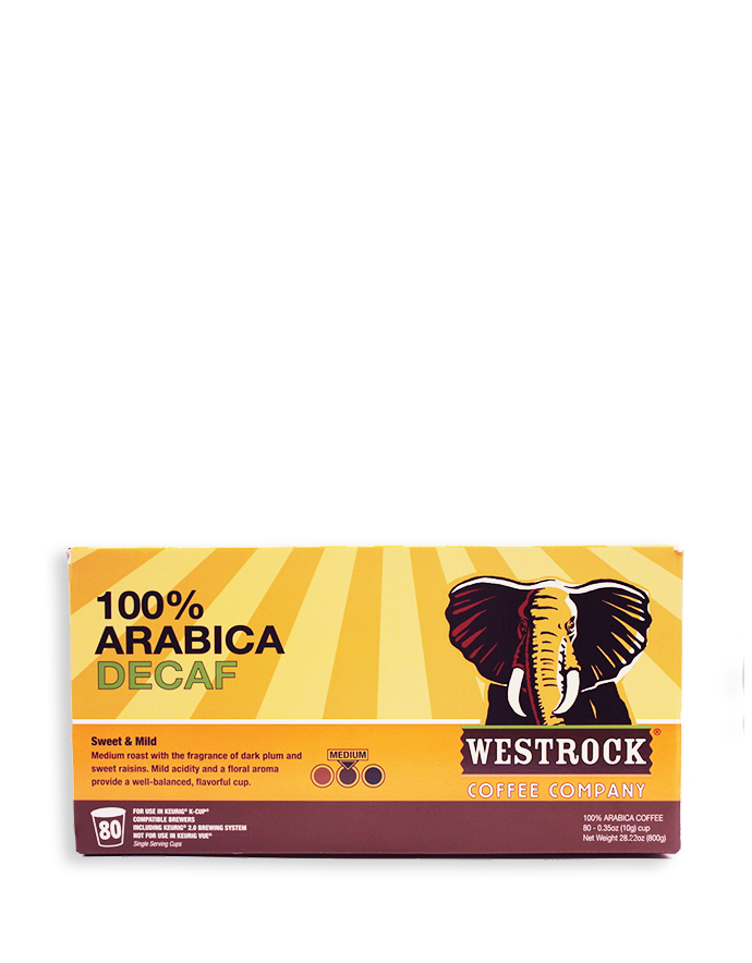 100% Arabica Decaf Single Serve 80 Count