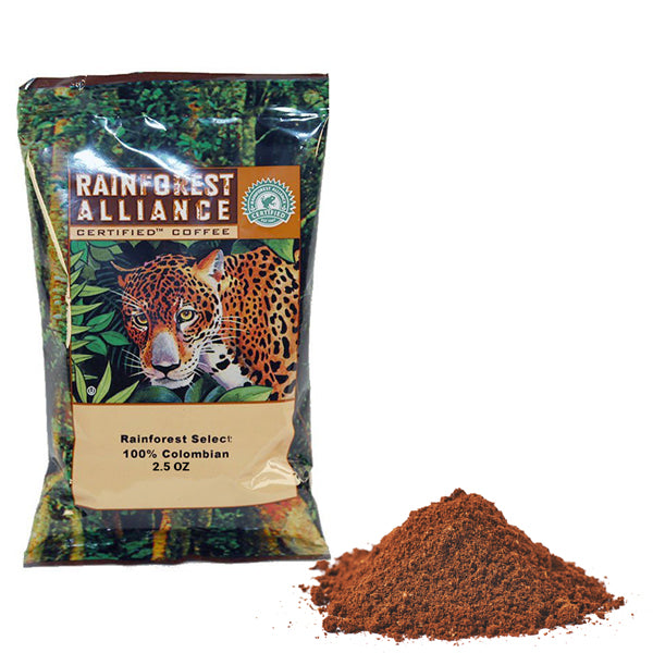 Rainforest Alliance Certified 100% Colombian Ground Coffee Pack-42ct-2.5oz-S&D Coffee & Tea