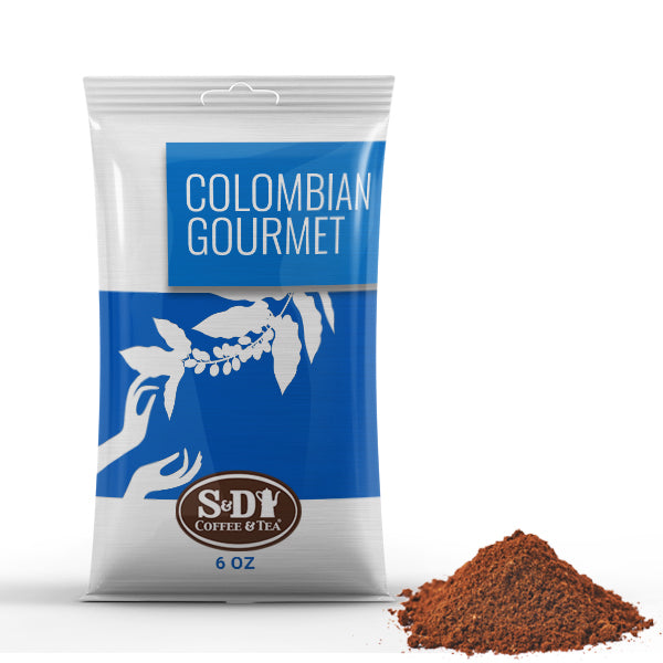 Colombian Gourmet Ground Coffee Pack-48ct-6oz-S&D Coffee & Tea