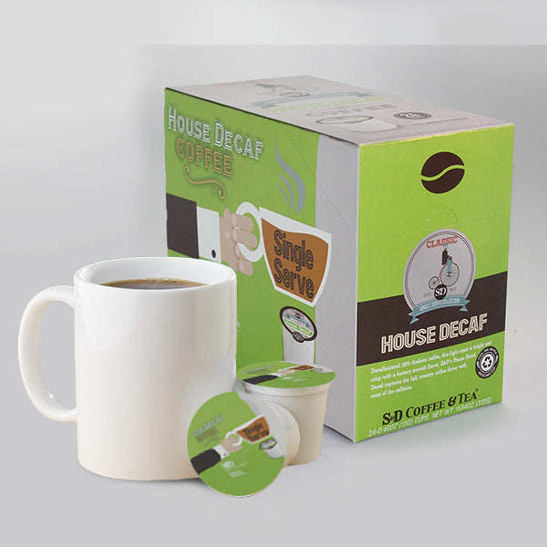 S&D Decaf House Blend Single Serve Cups, 4/24ct-S&D Coffee & Tea
